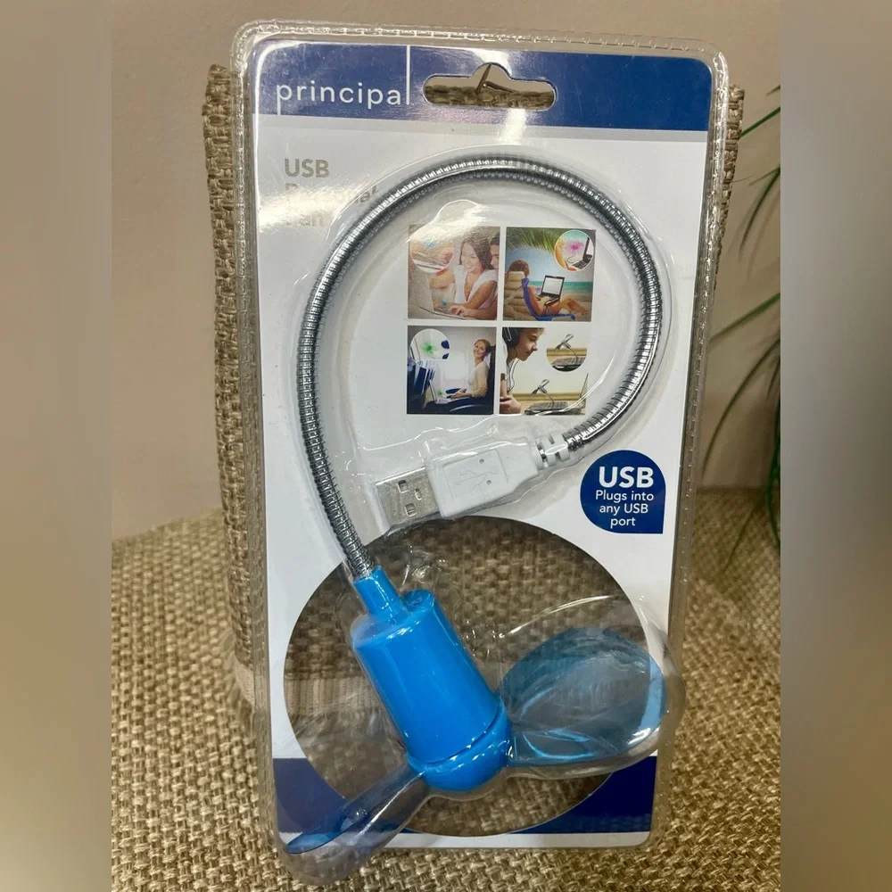 USB Mini Fan - Blue